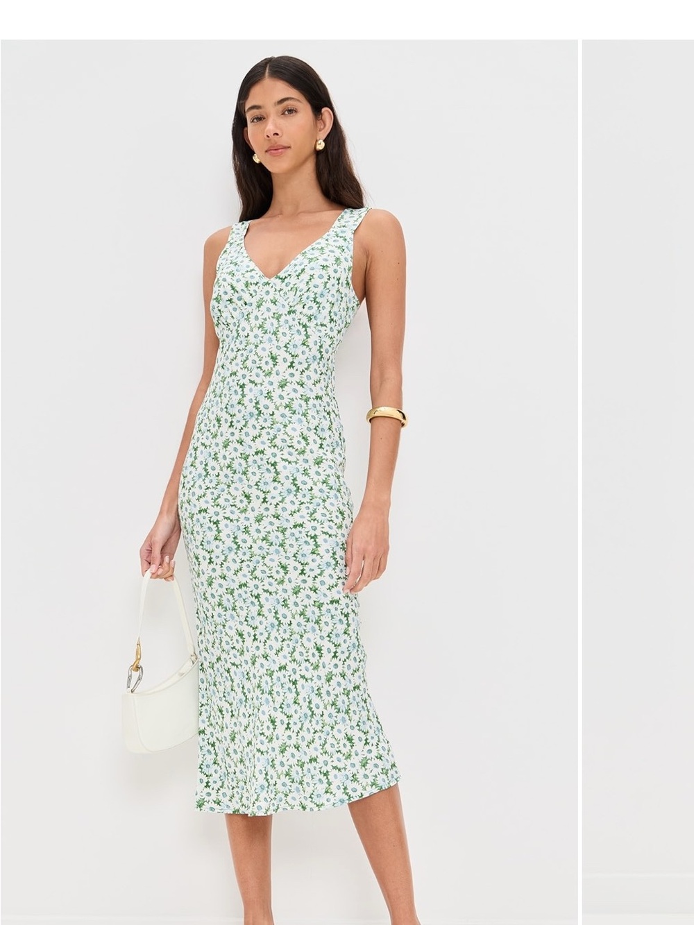 Reformation Beauden Ditzy Daisy Floral Midi Dress XL